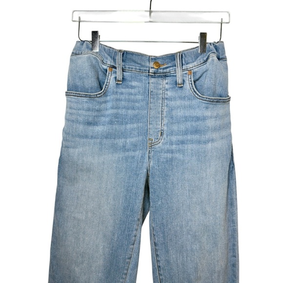 Madewell Women’s Pull On Stretch High Rise Keefe Wash Slouchy Women’s Jeans 27 - Picture 3 of 10